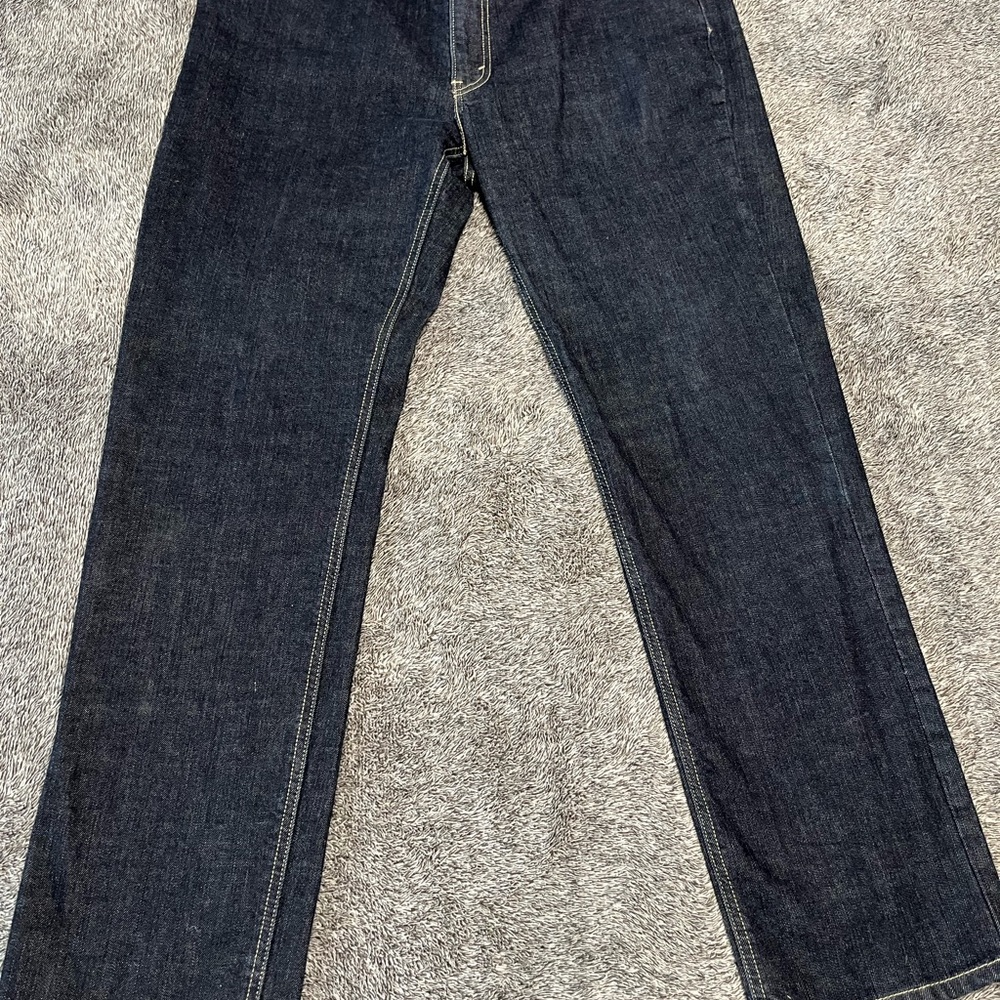 Levi's 541 Athletic Taper Jeans Mens 38x34 Dark Indigo Blue Denim 18181-0033